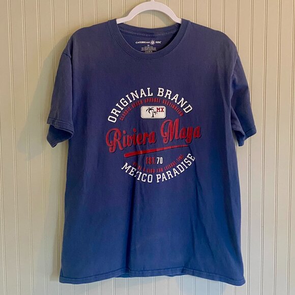 Caribbean Side Boy's T-shirt, size L, Riviera Maya graphic, great quality! - Picture 1 of 4
